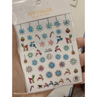 sticker noen trang trí móng tay