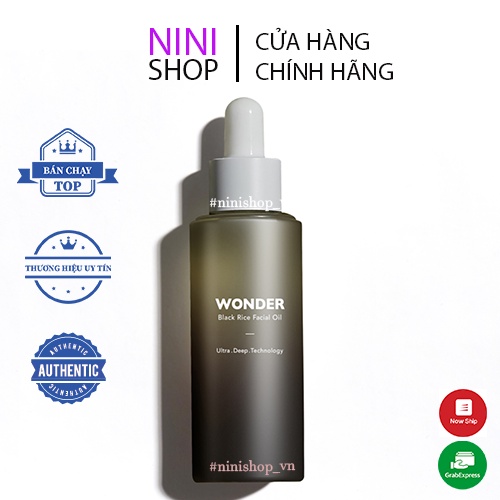 Tinh dầu dưỡng da mặt từ gạo đen Haruharu Wonder Black Rice Facial Oil 30ml