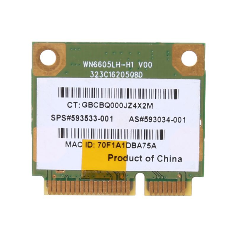 Card wifi 802.11 B/G/N Mini 593533-001 593034-001 cho máy HP CQ42 G42 G62 G72 4520S 4720S 4325S CQ56 RT8191SE | BigBuy360 - bigbuy360.vn