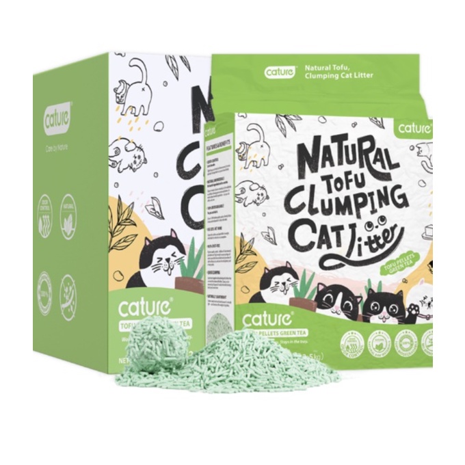 Cát Đậu Nành - vệ sinh cho Mèo - NATURAL TOFU CLUMPING CAT LITTER 6L