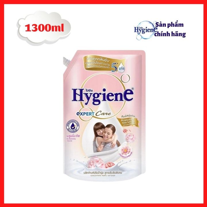 Nước xả vải đậm đặc Hygiene 1300ml/túi - Nước xả vải được ưa chuộng tại Thái Lan - Tomchuakids