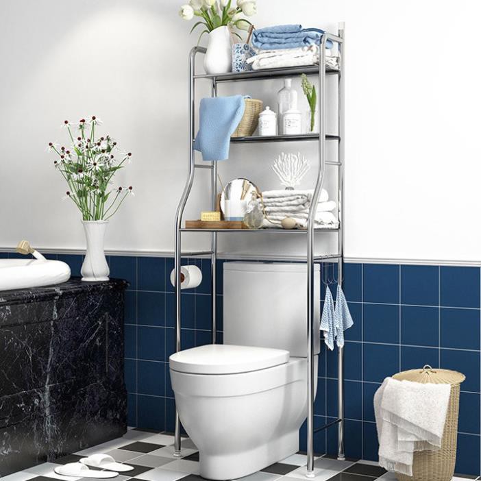 Kệ Để Đồ Trên Máy Giặt Khung Thép Sơn Tĩnh Điện KT 163x68x25cm - Kệ Để Dụng Cụ Máy Giặt