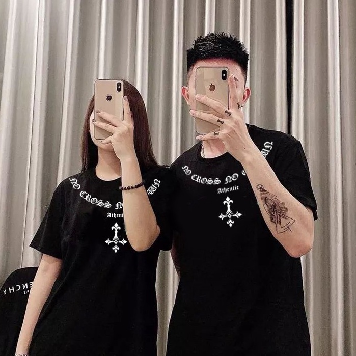 Áo thun unisex tay lỡ form rộng No Cross No Crown chất cotton mềm mát thấm hút cực tốt