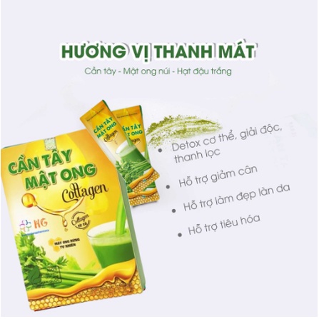 Cần tây mật ong collagen bột cần tây giảm cân nhanh cấp tốc giảm béo an toàn nguyên chất chính hãng