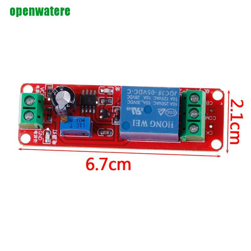 【open】DC 5V NE555 timer switch adjustable module 0-10s time delay relay module