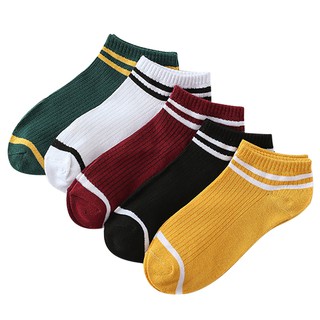 Tất cotton Unisex phối màu xinh xắn