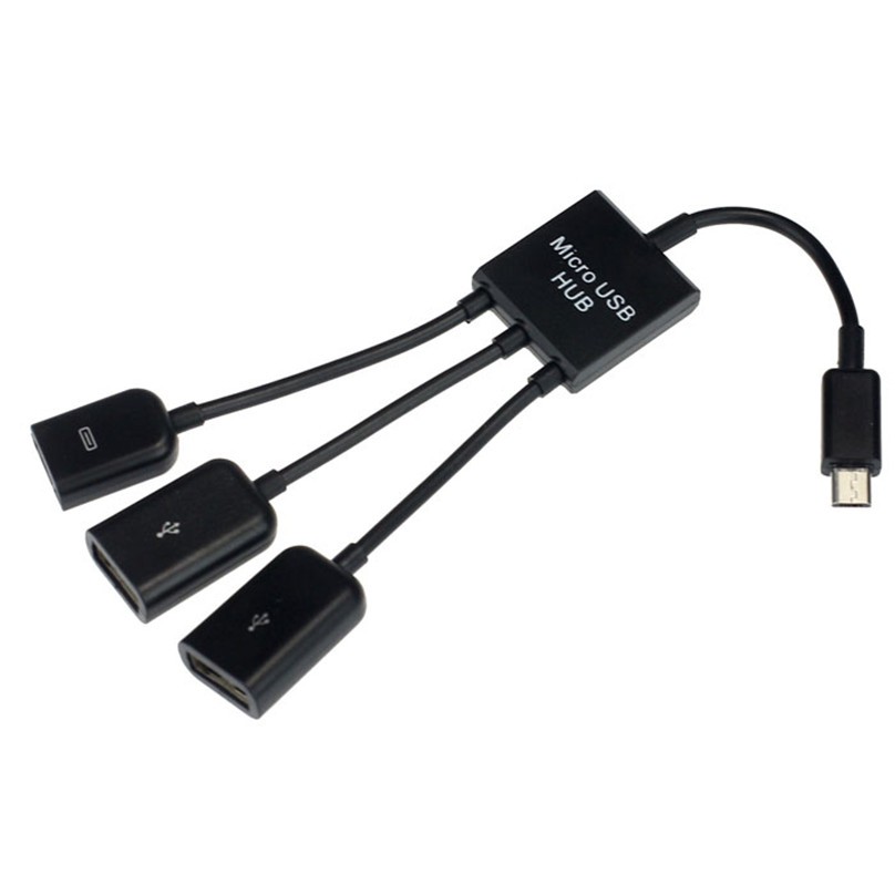 Cáp OTG ra OTG + 02 USB 2.0