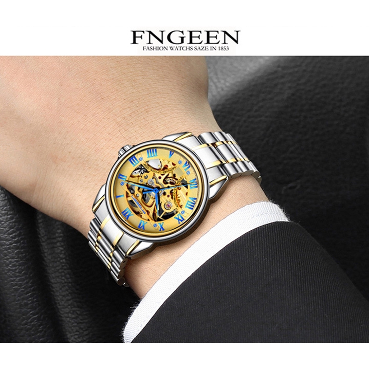 Đồng Hồ Cơ Tự Động FNGEEN 0009 Phong Cách Cá Tính Cho Nam