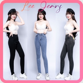 Quần Dài Jean Nữ Skinny Lưng Cao Co Giãn Lai Tua Lee001 Hình Thật Video Thật
