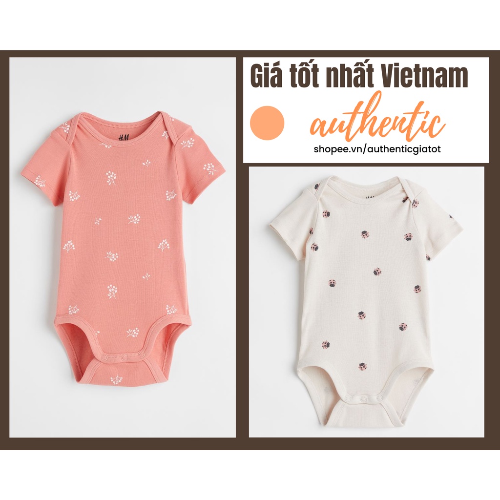 (H&M) Body không tay, tay ngắn cho bé gái