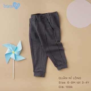 Quần nỉ nhung chất mềm, dày dặn Bon99.