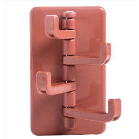 Móc xoay 4 chấu treo đồ dán tường đa năng, treo chìa khóa ,vật dụng cá nhân tiện lợi 88119