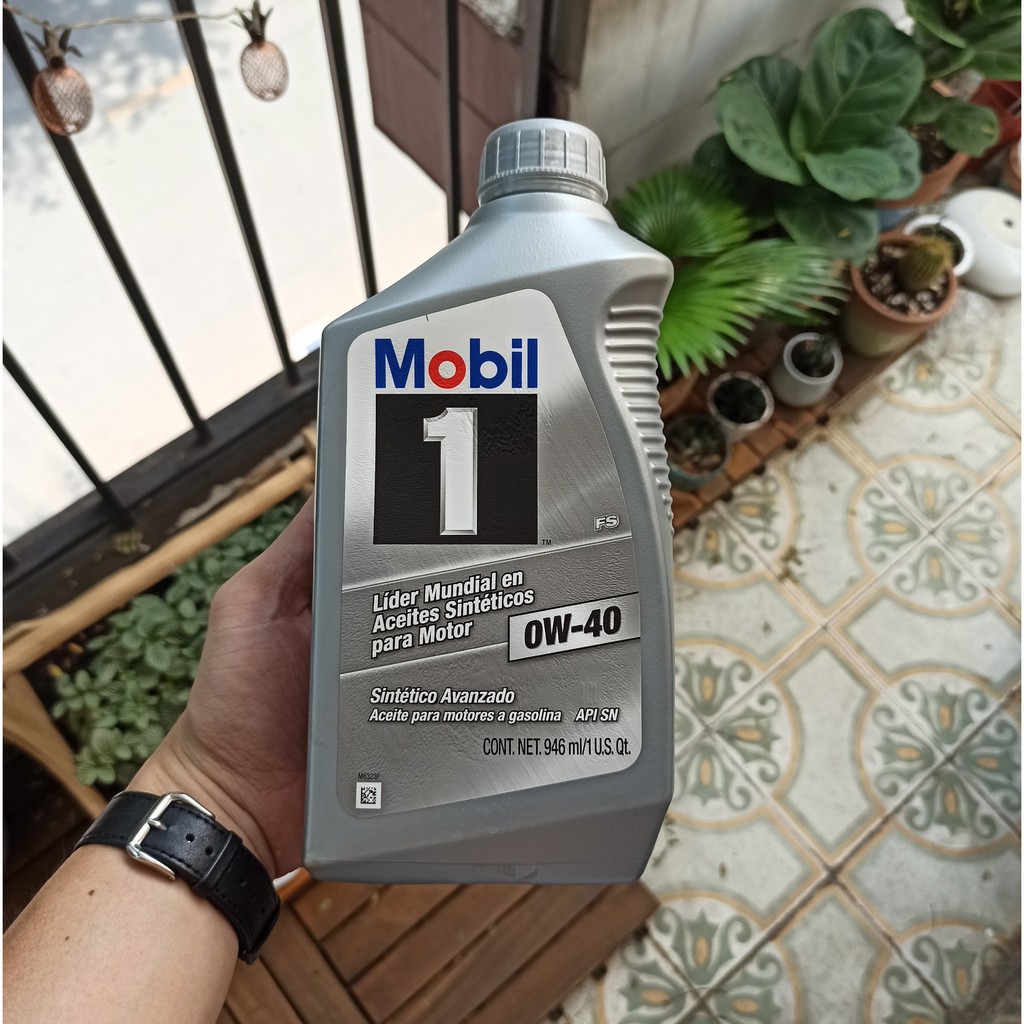 Dầu nhớt Tổng Hợp Cao Cấp Mobil 1 Sae 0W40 (946ml)