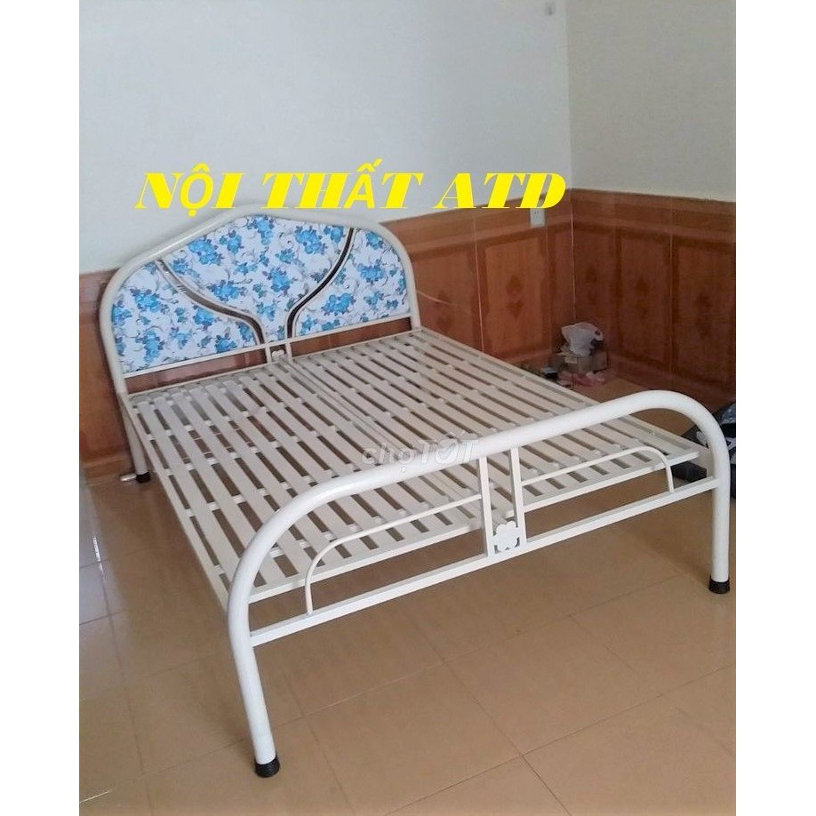 giường sắt đơn giá rẻ 80cm 1m 1m2 1m4 1m6 1m8 hình ảnh thực tế bảo hành 2 năm tại nhà