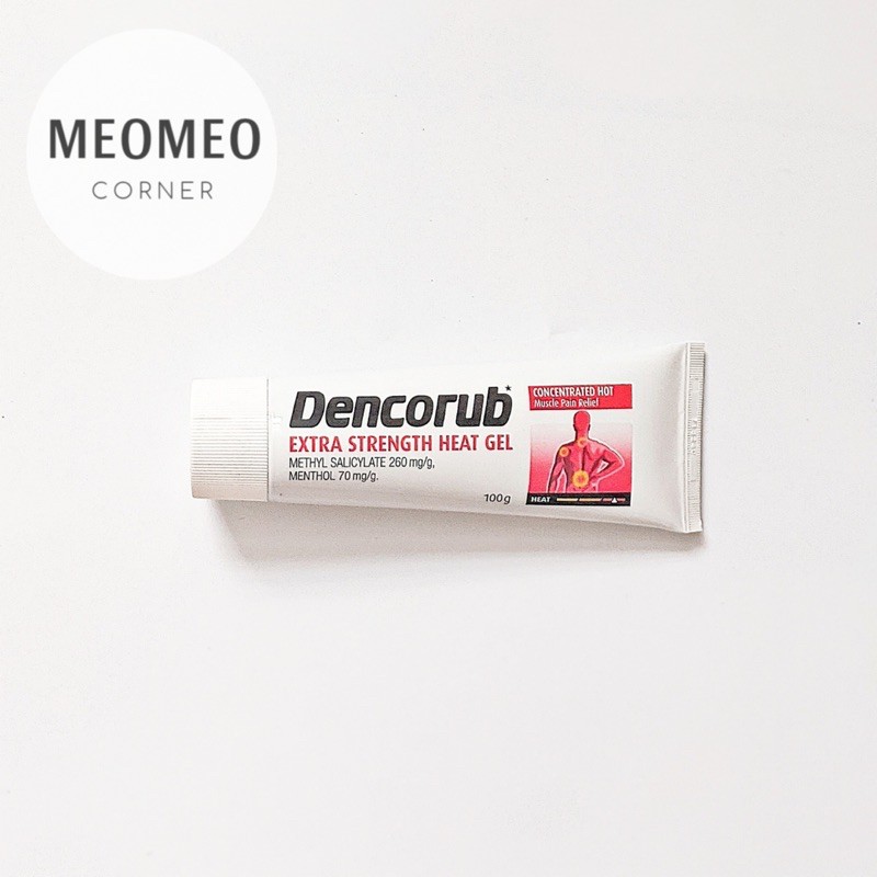 [Mẫu mới ]Kem xoa bóp Dencorub Heat Gel 100g Úc