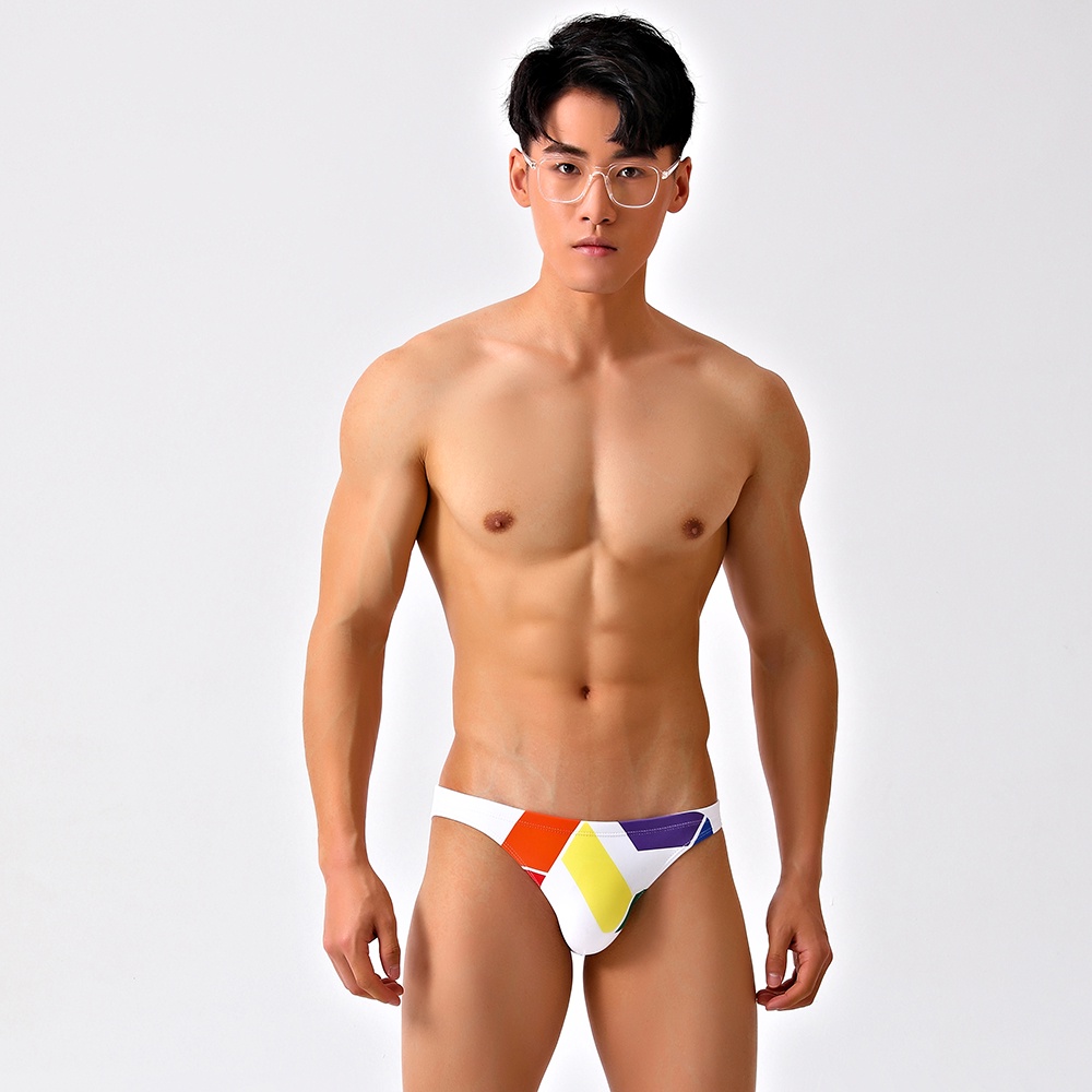 Quần bơi tam giác lưng thấp màu trắng G001 cho nam | BigBuy360 - bigbuy360.vn