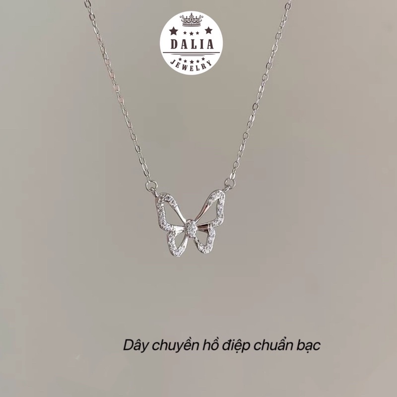 Dây chuyền bướm bạc ý DaLiA Jewelry dây chuyền hồ điệp nữ tính vòng cổ chuẩn bạc 925
