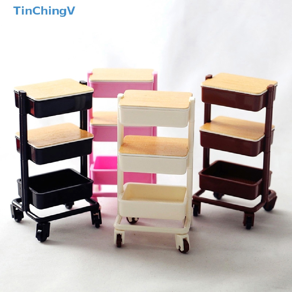 [TinChingV] Xe Đẩy Đựng Đồ Chơi Trang Trí Nội Thất Nhà Búp Bê 1: 12