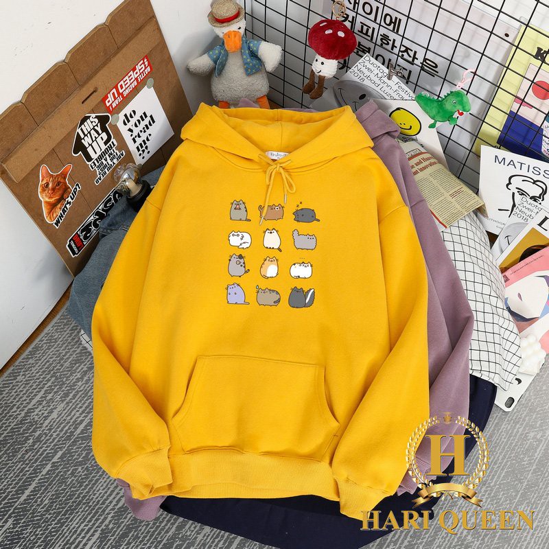 Áo hoodie nhiều mèo HDA1020