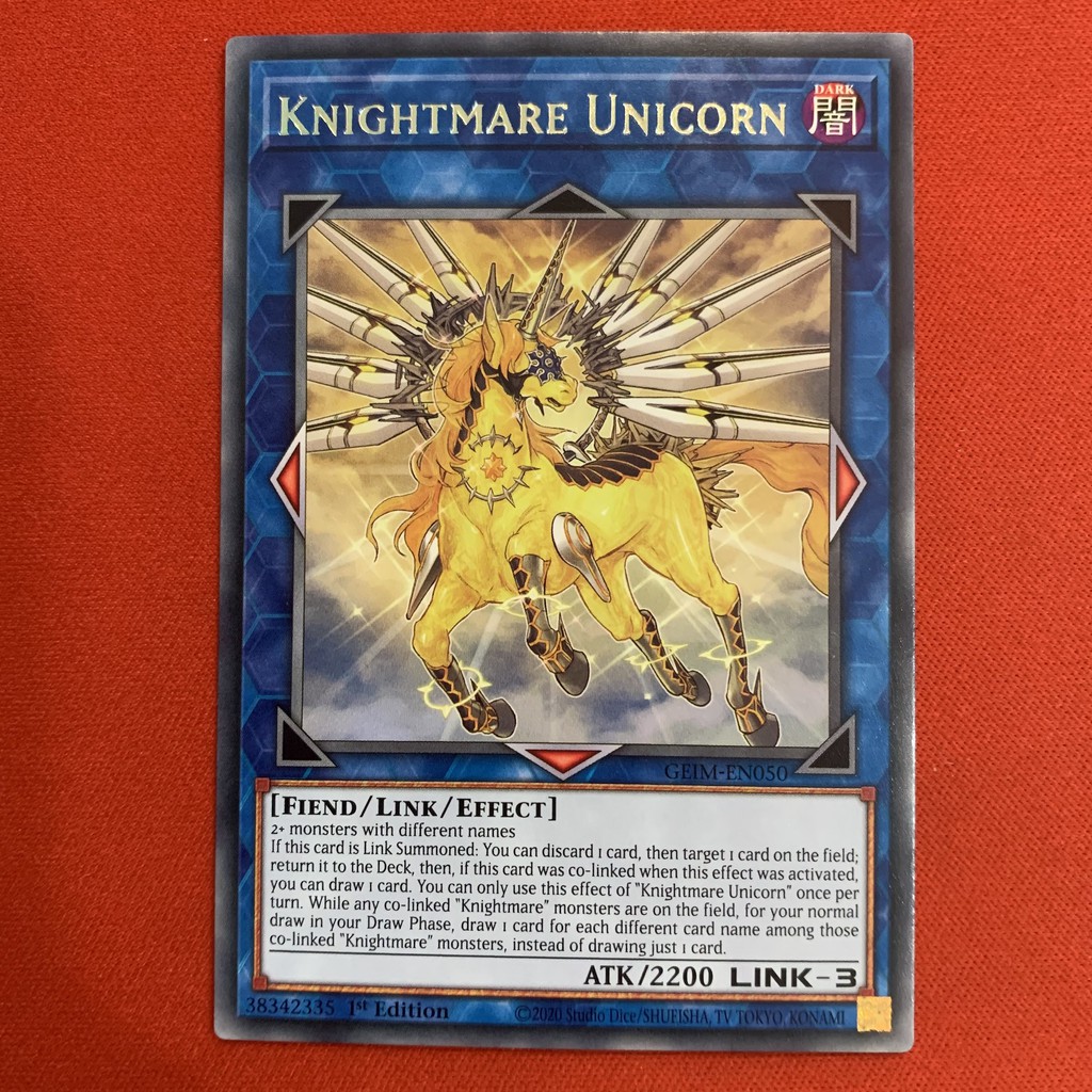 [EN]Thẻ Bài Yugioh Chính Hãng] Knightmare Unicorn