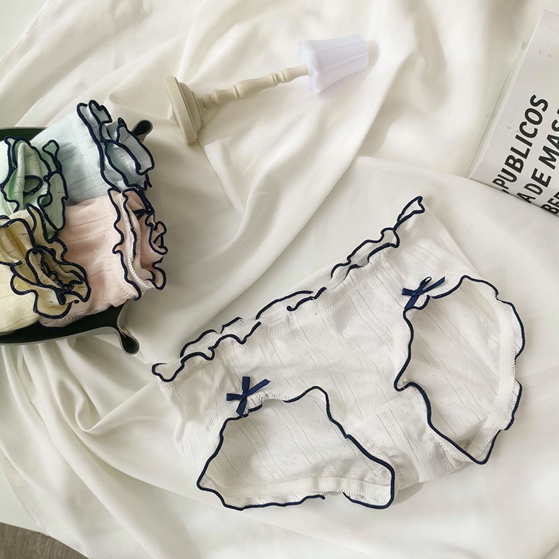 Quần lót cotton phối 2 nơ Funiya B3-05