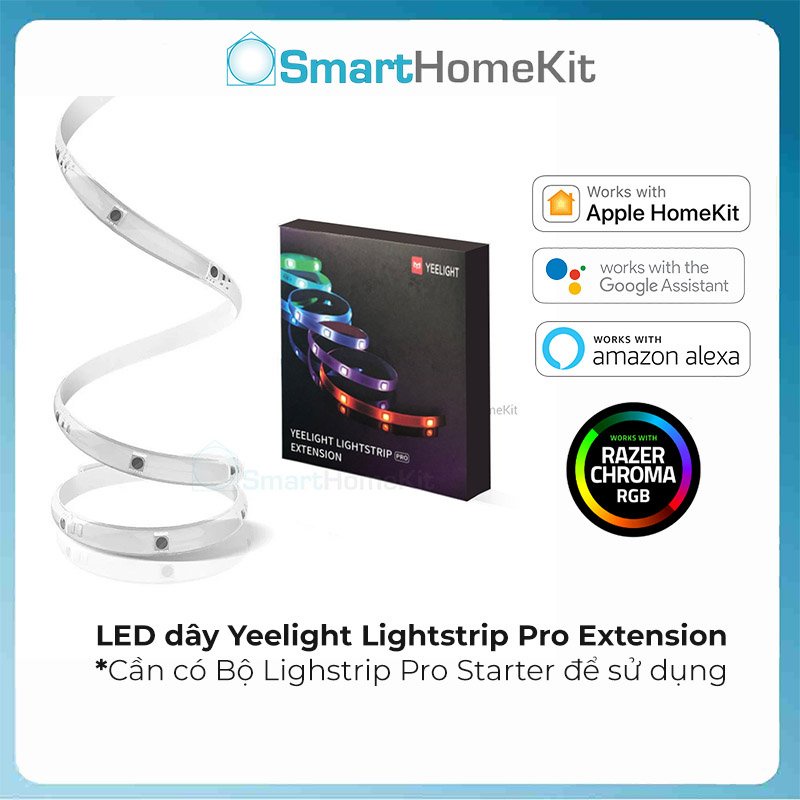 Đèn LED dây mở rộng 1M Yeelight Lightstrip Plus 1S Extension/ Yeelight Lightstrip Pro Extension