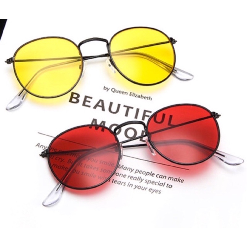 Kính râm kính mát nam nữ  form tròn  hottrend tiktok