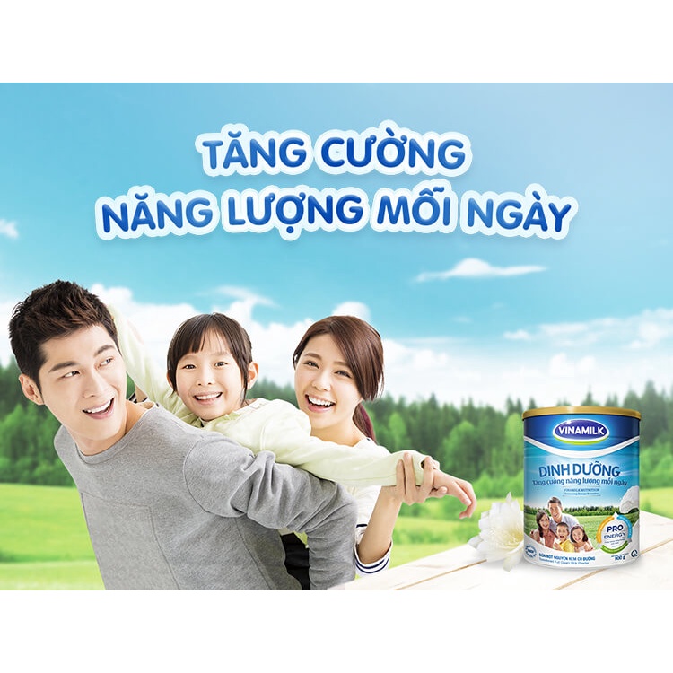 Sữa bột nguyên kem Vinamilk dinh dưỡng 900g