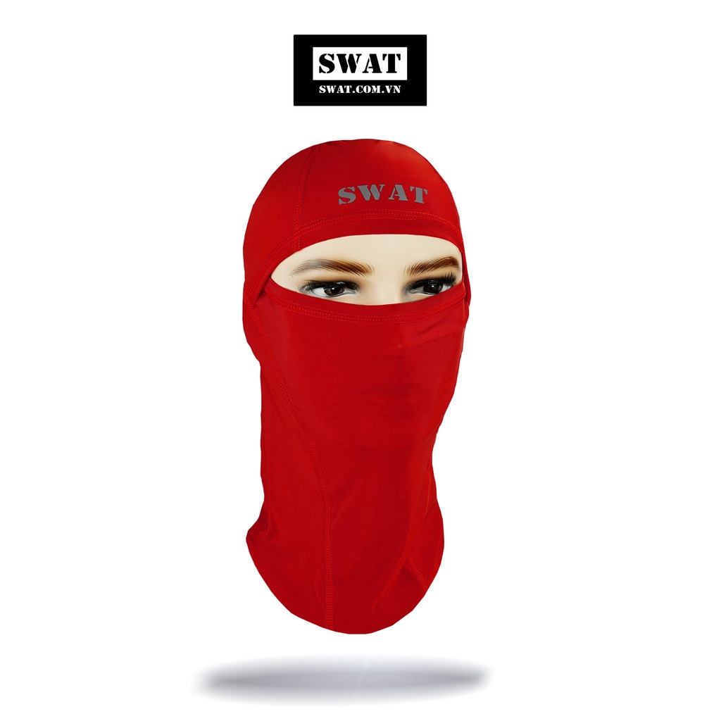 Khăn trùm đầu chống nắng SWAT 3 in 1 màu đen cao cấp tiện lợi