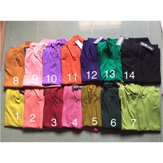 Áo khoác chống nắng nữ không mũ, thun cotton lạnh, size nhỏ- bảng màu số 2
