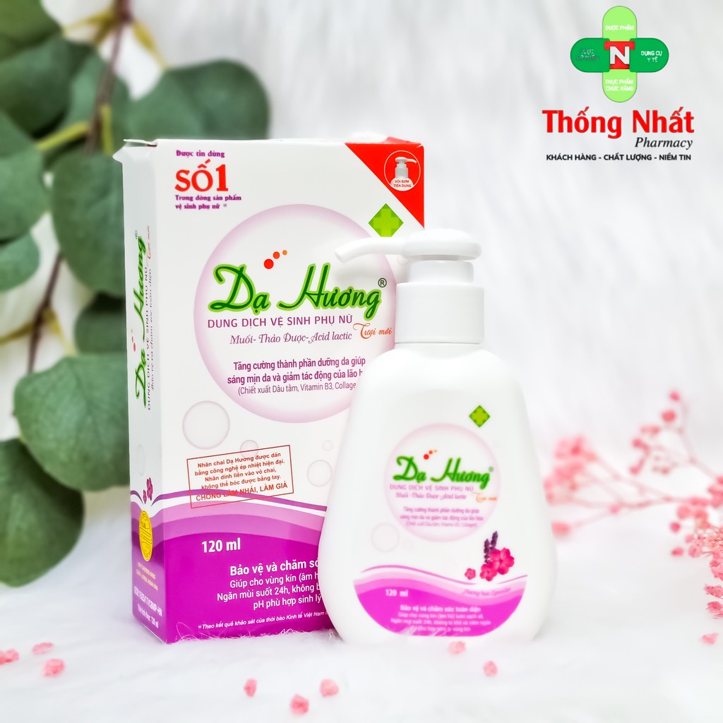 Dạ Hương Dung Dịch Vệ Sinh Phụ Nữ Chai Lớn Có Vòi Tiện Lợi - Nước Rửa Phụ Khoa 120ml