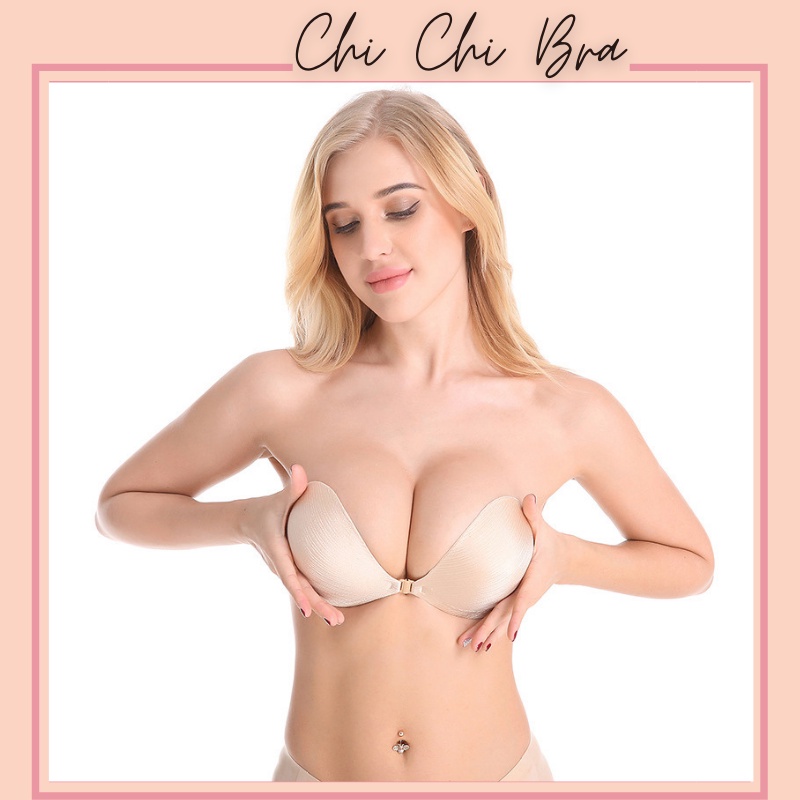 ☜∋▫Áo Ngực Dán, Bra Dán Bàn Tay Cài Trước Siêu Dính Tạo Khe Sử Dụng Được Nhiều Lần( kèm dây trong) - 0127