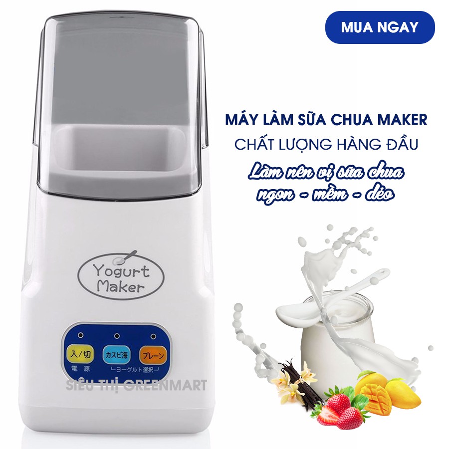 Máy làm sữa chua Nhật Bản Yogurt Maker 3 nút điều chỉnh, máy ủ sữa chua Nhật Bản