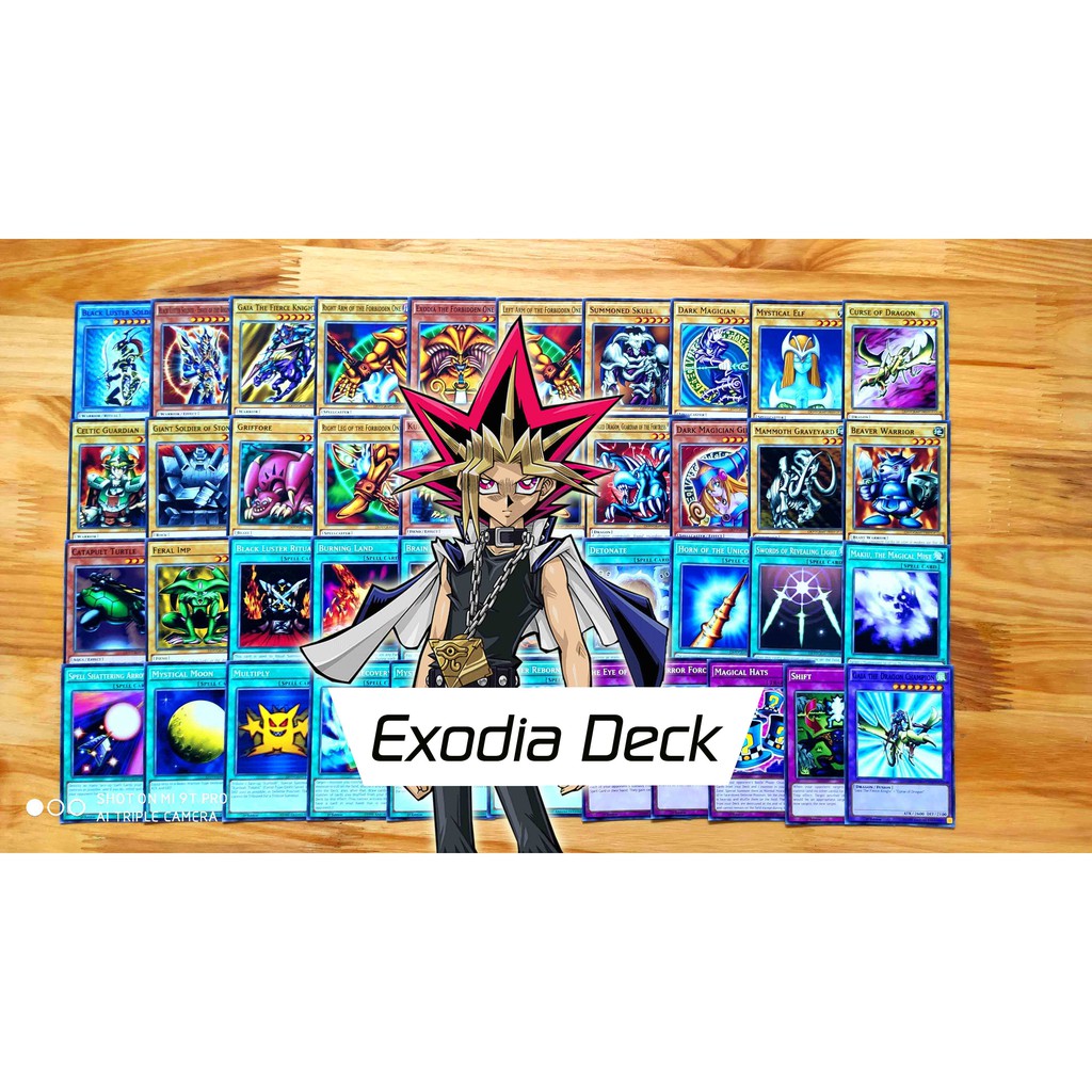 Bài Yugioh ❤️FREESHIP❤️ Thẻ bài Yugioh Exodia Legendary deck 42 lá