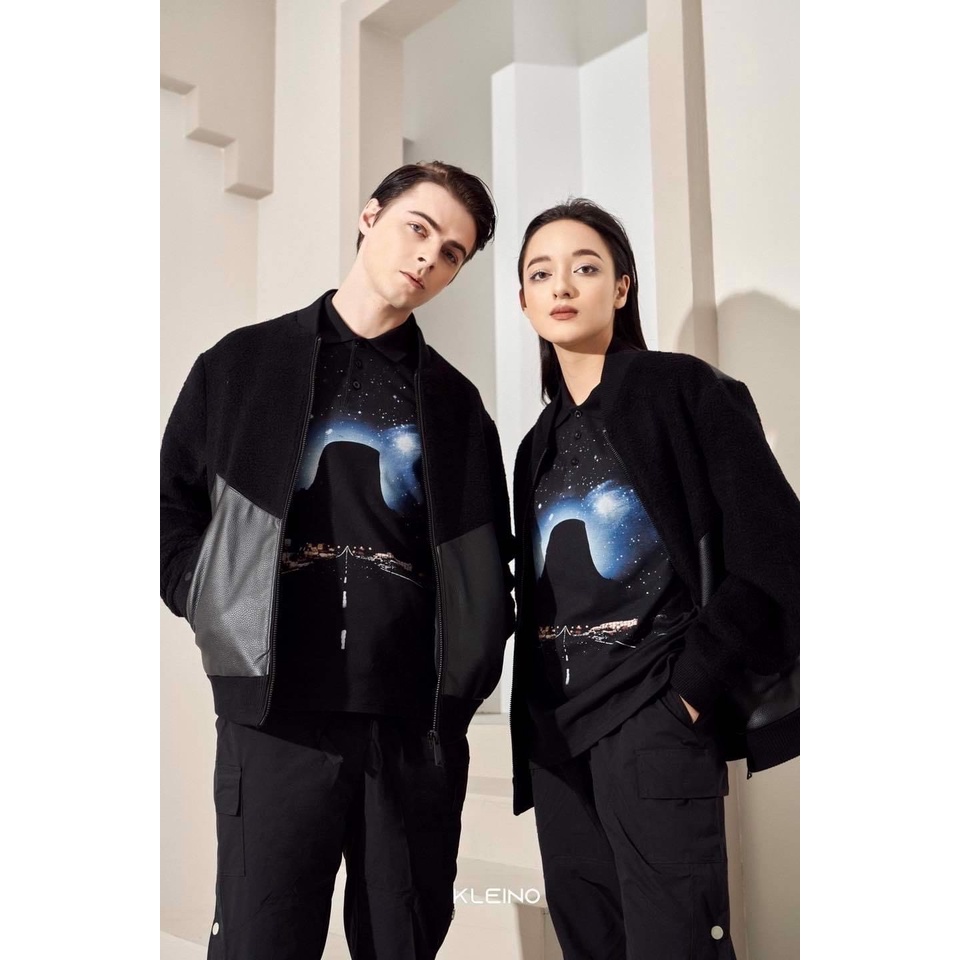 Áo khoác Leather Mix Jacket