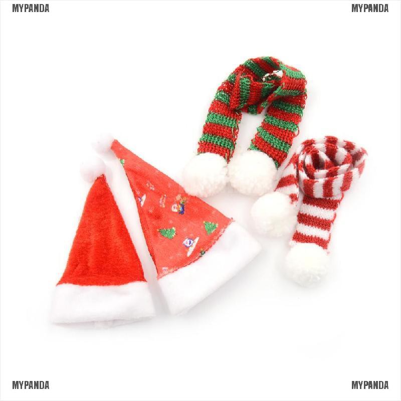 Mũ/ Khăn choàng cổ họa tiết Giáng Sinh đáng yêu dành cho búp bê tỉ lệ 1:6