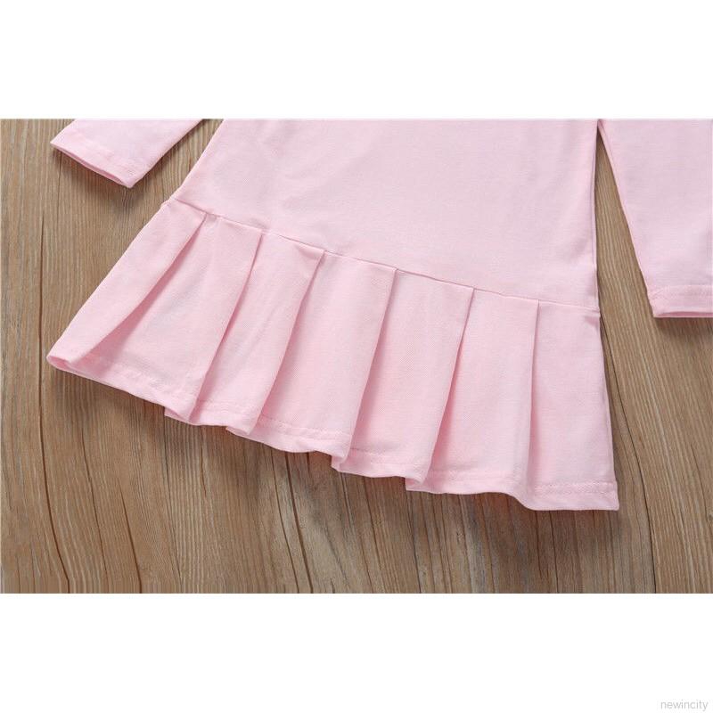 Váy tay dài hình thỏ xinh xắn thời trang cho bé gái