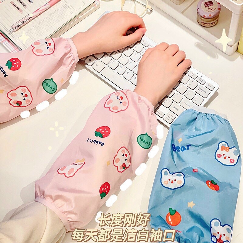 PVN33408 BAO ỐNG TAY ÁO CHỐNG BẨN CHỐNG THẤM CUTE  (màu ngẫu nhiên) T2