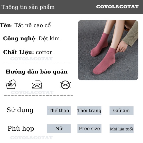 ⚠️ FREESHIP⚠️SIÊU HOT - Tất NỮ CỔ CAO TRƠN cao cấp TC07