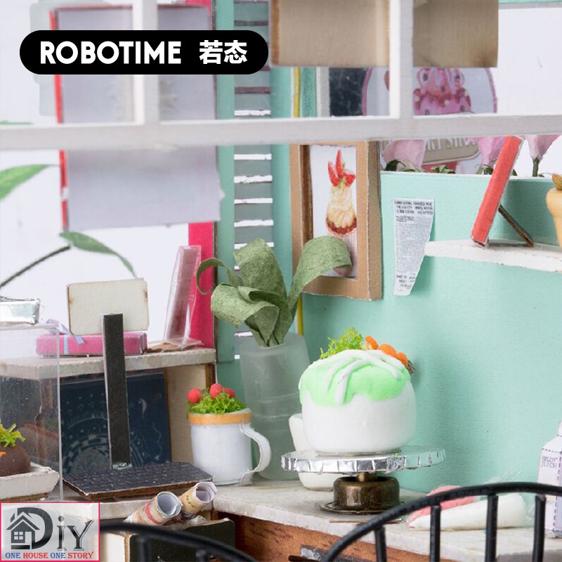 Nhà búp bê tự lắp ráp bằng gỗ DIY BALCONY DAYDREAMING mã DGM05   - Quà tặng giáng sinh tự làm