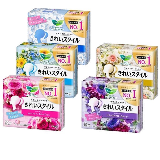 Băng Vệ Sinh Laurier Hàng Ngày 1mm-Thảo Mộc (72 miếng) Nhật Bản - SAKUKO