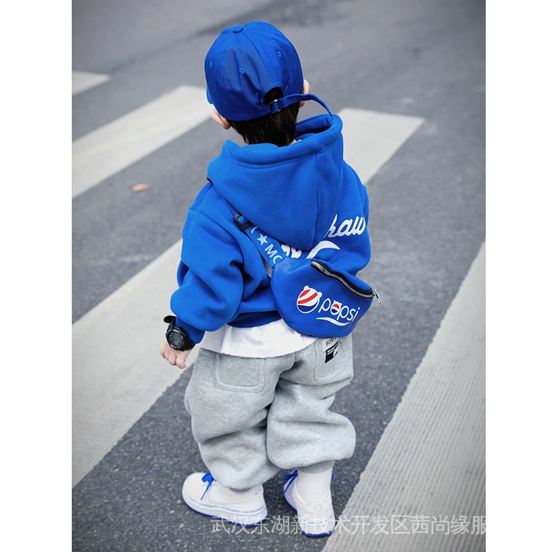 Áo Sweater Lót Lông Cừu Thời Trang Thu Đông Cho Bé Trai 1-3 Tuổi Mi