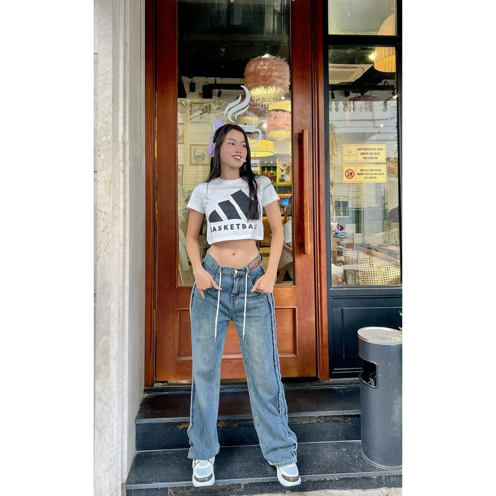 Áo Croptop Nữ Unisex Tay Ngắn Phù Hợp Với Phong Cách Ngọt Ngào Và Cay Cay In Chữ Add The Nux