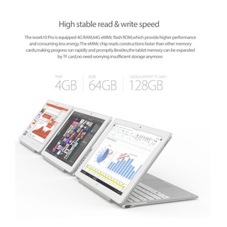 [FREESHIP 99K]_[ShopToro] Máy tính bảng iWork10 Pro CPU Intel Cherry 4G 64Gb Dual Win 10 Android