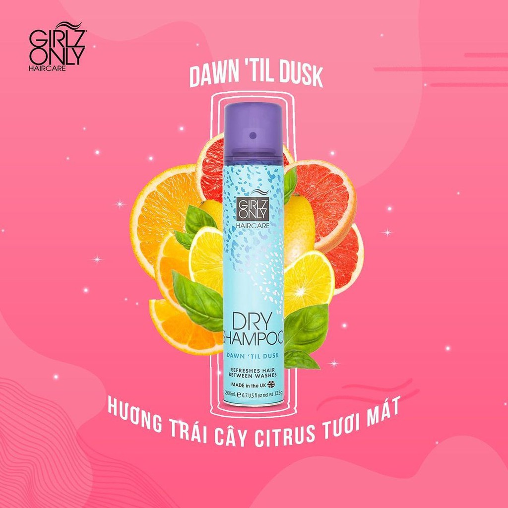 [MEMBERSHIP GIFT] Dầu Gội Khô Girlz Only Dawn 'Til Dusk 200ml