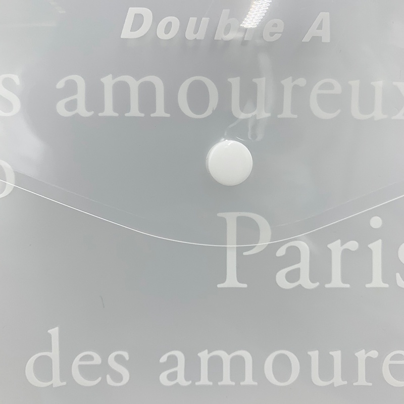 Combo 5 Bìa nút Double A nhiều màu sắc, cúc đóng thông minh (Túi Clear bag)