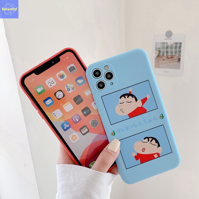 Ốp điện thoại mềm hình cậu bé bút chì Shin và Chery Maruko cho Xiaomi Redmi Note 9s 9 Pro K30 Pro Mi 10 Lite Mi 10 Pro