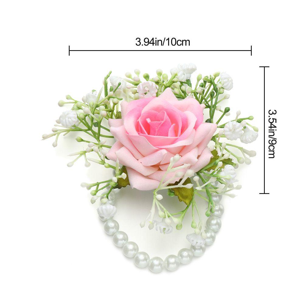 Vòng Tay Hoa Giả Thắt Dây Thời Trang Cho Cô Dâu