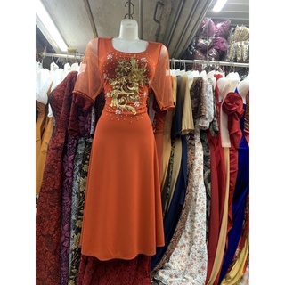 Đầm dạ hội trung niên dáng lửng