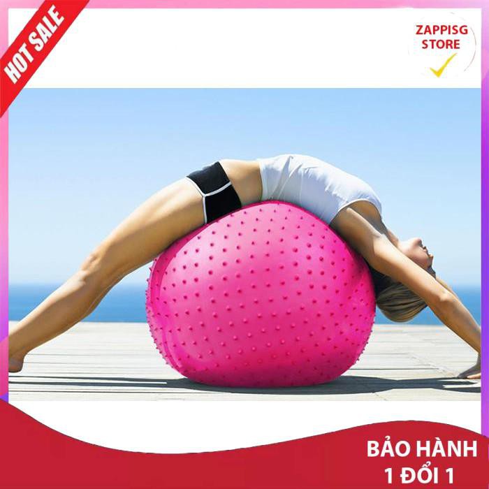 bóng tập gym,Bóng Tập Yoga Có Gai 75cm  - Bảo hành 1 đổi 1